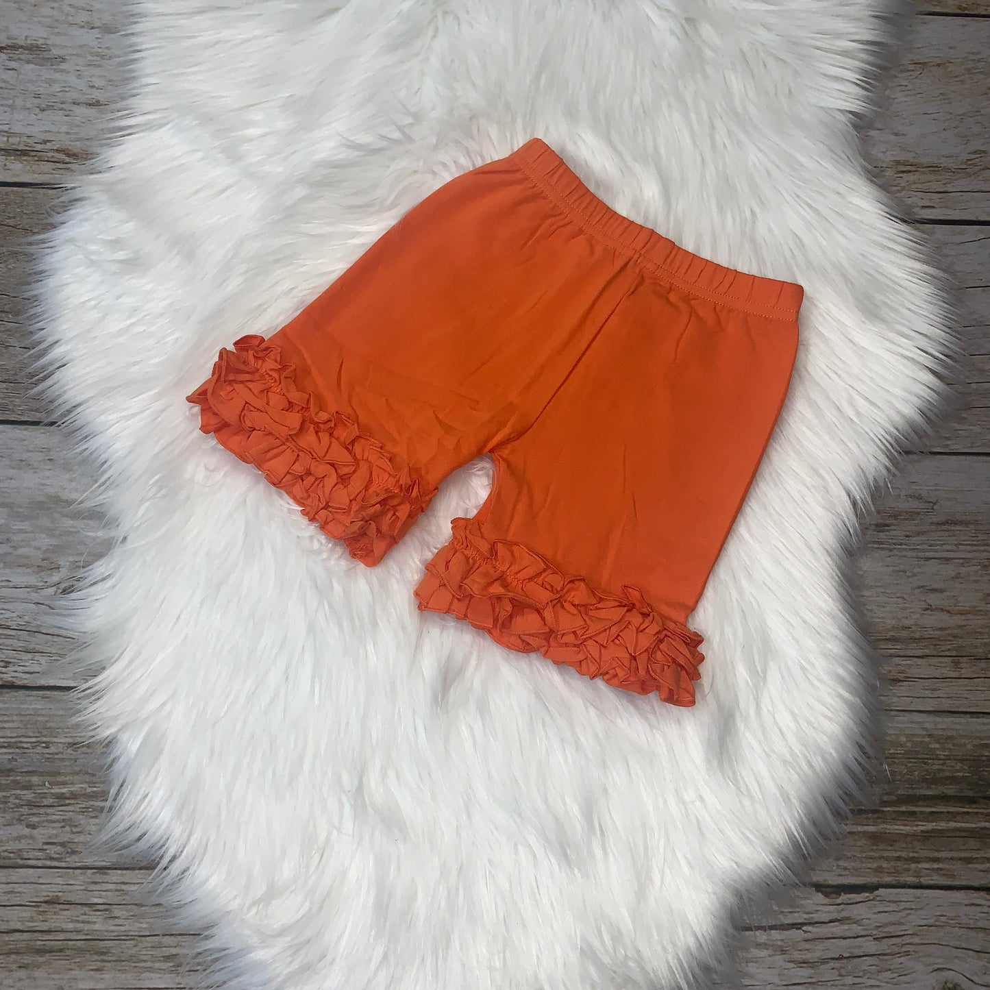 Knit Cotton Icing Shorts - Orange