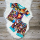 Miracle Movie Mashup Short Loungewear Set