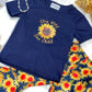 Stay Wild Sun Child Sunflower Graphic Tee and Bell Pants