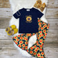 Stay Wild Sun Child Sunflower Graphic Tee and Bell Pants