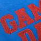 PREORDER: Embroidered Glitter Game Day Sweatshirt in Royal Blue/Red