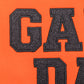 PREORDER: Embroidered Glitter Game Day Sweatshirt in Orange/Black