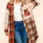 Flannel Plaid Oversized Shacket with Pockets