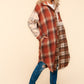 Flannel Plaid Oversized Shacket with Pockets