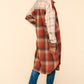 Flannel Plaid Oversized Shacket with Pockets