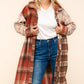 Flannel Plaid Oversized Shacket with Pockets