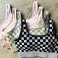 PREORDER: Checker Bra & Biker Short Set