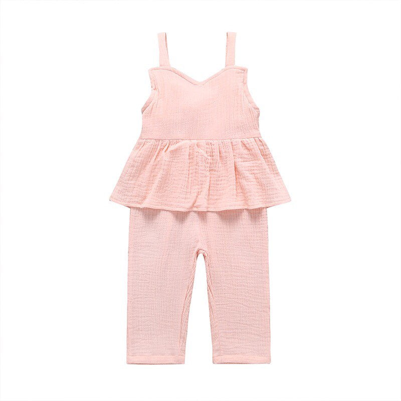 Pink Muslin Romper