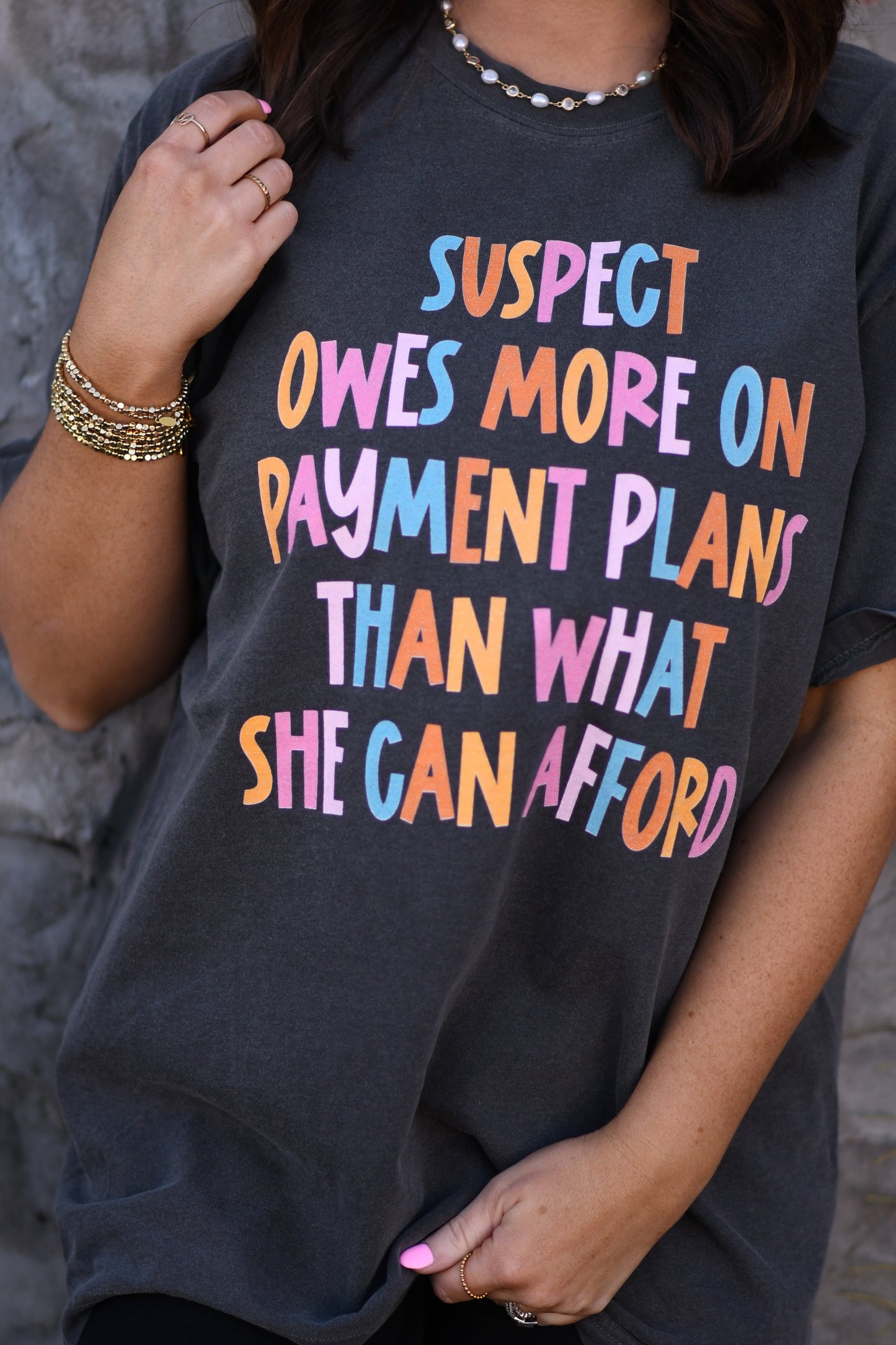 Suspect Owes More On Payment Plans Tee