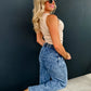 PREORDER: Charlie Cinch Hem Wide Leg Jeans