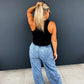 PREORDER: Charlie Cinch Hem Wide Leg Jeans