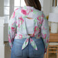 Thinking On It Open Back Floral Top