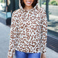 Stand Out Taupe Animal Print Hoodie