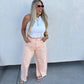 PREORDER: Peach Wash Barrel Jeans