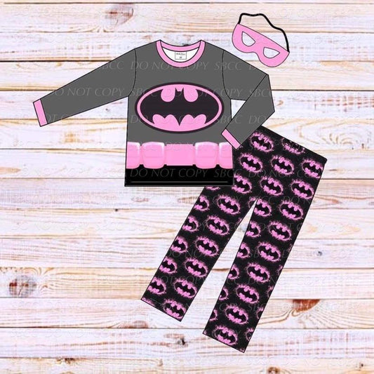 Superhero Loungewear Set - Pink Bat