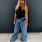 PREORDER: Charlie Cinch Hem Wide Leg Jeans