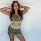PREORDER: Camo Bra & Biker Short Set
