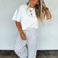 PREORDER: Haddie Wide Leg Checker Pants