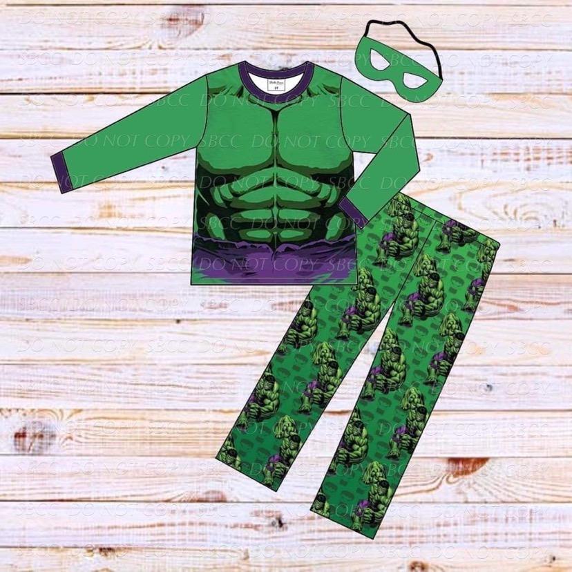 Superhero Loungewear Set - Green Monster