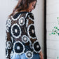 In Retro Bloom Black Crochet Lace Cover Up