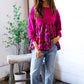 Fuchsia Fizz Drop Shoulder Babydoll Blouse