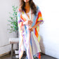 Caught in Technicolor Open Kimono