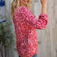 Perfectly You Berry Satin Button-Down V Neck Blouse