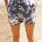 Be Bold Pink/Black Camo French Terry Pocket Shorts