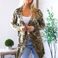 Lounging in Leopard Olive Cardigan