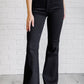 Etta High Rise Control Top Flare Jeans in Black