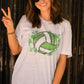 Green Volleyball Splatter Tee