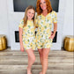 PREORDER: Matching Short Pajamas in Lemon