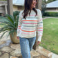 PREORDER: Come On Get Happy Striped Sweater in Two Colors