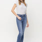 Mid Rise Crop Slim Straight Jeans