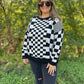 PREORDER: All Checkered Out Sweater in Four Colors