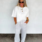 PREORDER: Haddie Wide Leg Checker Pants
