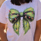 Grinch Christmas Bow Tee