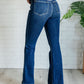 Mavis High Rise Side Seam Detail Flare Jeans