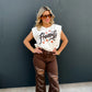 PREORDER: Brown Urban Distressed Crop Jeans