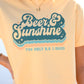 Beer & Sunshine The Only B.S. I Need Crop/Tee