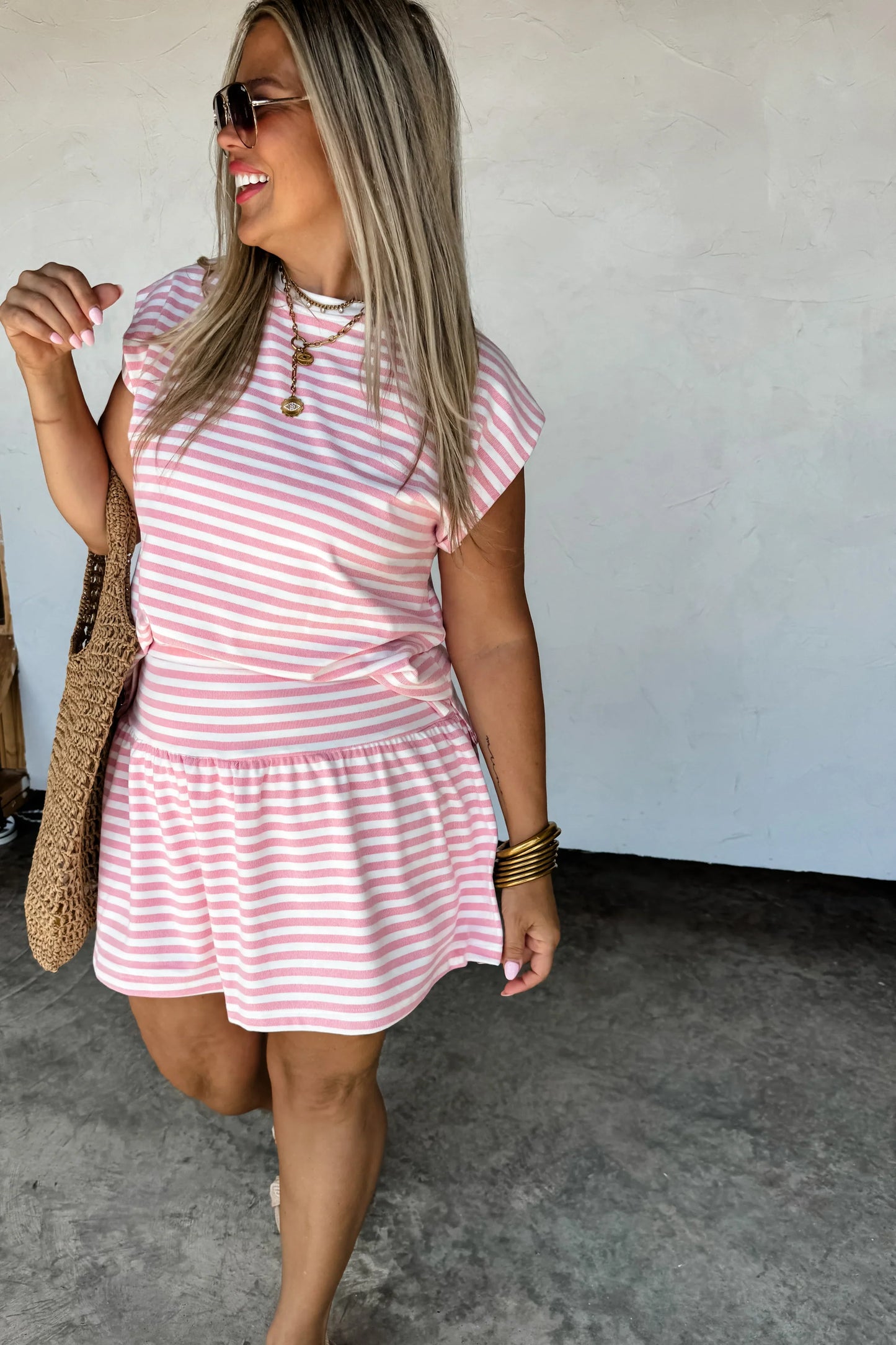 PREORDER: Coastal Stripes Skort Set