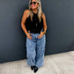 PREORDER: Charlie Cinch Hem Wide Leg Jeans