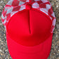 **SALE** RTS Red Checkered Trucker Hat