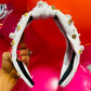 RTS White Rhinestone Pearl Headband