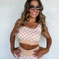 PREORDER: Checker Bra & Biker Short Set