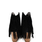 Amos Fringe Ankle Bootie in Black Suede