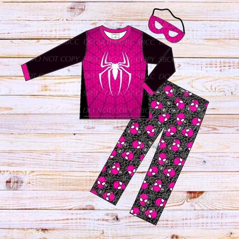 Superhero Loungewear Set - Pink Spider