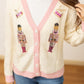 Beige and Pink Nutcracker Sweater