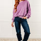 Beyond the Basics Pullover in Violet