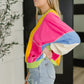 Blockbuster Color Block Pullover in Bright
